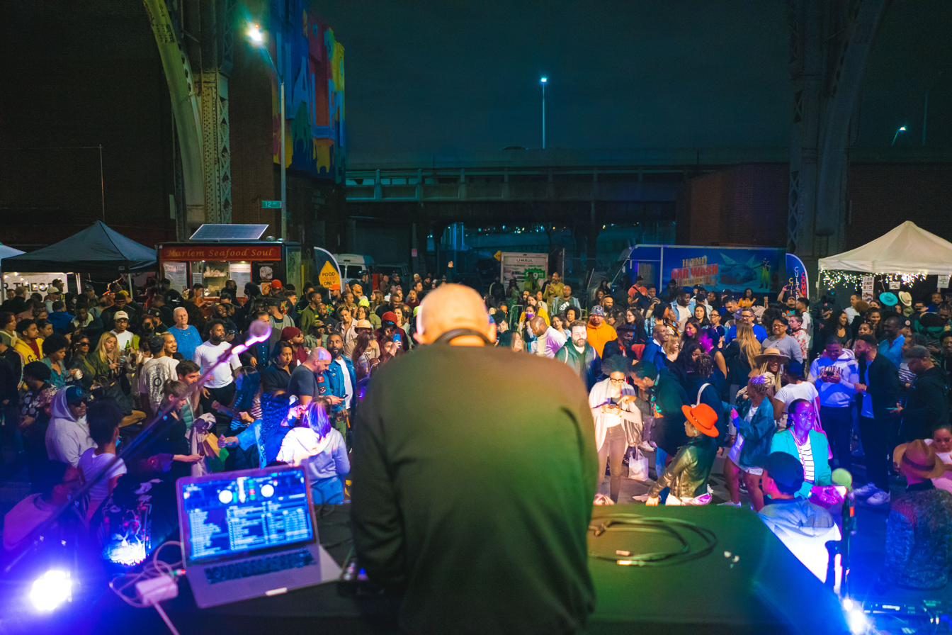 The stage at Harlem Summer Nights